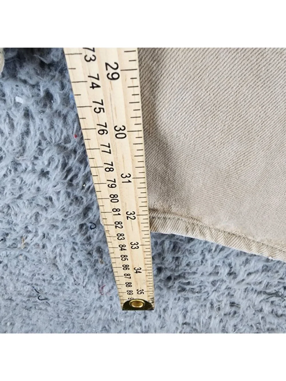 Levi's Jeans Mens 36x34 501 Tan Denim Button Fly Classic Straight Leg